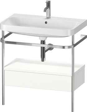 Duravit WTU HAPPY D.2 PLUS 775x490mm m Metallkon e HL we seidenmatt