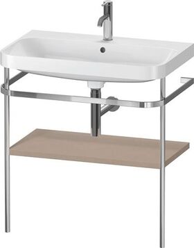 Duravit WTU HAPPY D.2 PLUS 775x490mm m Metallkon e Hahnloch leinen