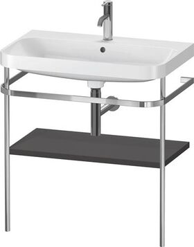 Duravit WTU HAPPY D.2 PLUS 775x490mm m Metallkon e HL gra supermatt