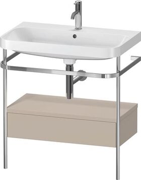 Duravit WTU HAPPY D.2 PLUS 775x490mm m Metallkon e HL ta seidenmatt