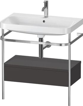 Duravit WTU HAPPY D.2 PLUS 775x490mm m Metallkon e HL gra supermatt