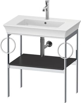 Duravit Metallkonsole WHITE TULIP 760x684x450mm graphit seidenmatt