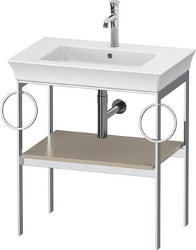Duravit Metallkonsole WHITE TULIP 760x684x450mm taupe seidenmatt