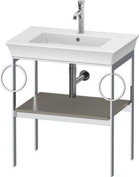 Duravit Metallkonsole WHITE TULIP 760x684x450mm steingrau seidenmatt