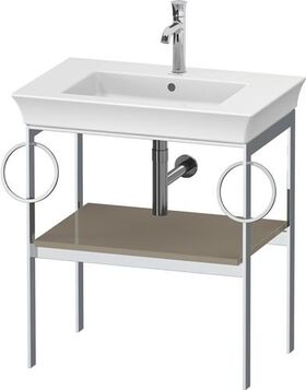 Duravit Metallkonsole WHITE TULIP 760x684x450mm steingrau hochglanz