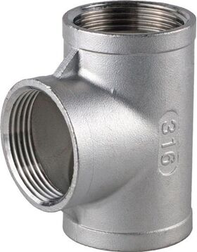 Gewindefitting T-Stück 90Grad IG NPS 1/2 Zoll - VPE: 10