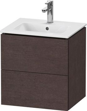 Duravit WTU Compact L-CUBE 550x520x421mm 2 Schubk Ei du gebürstet