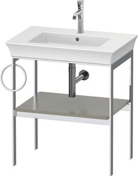 Duravit Metallkonsole WHITE TULIP 760x684x450mm Steingr sdm HTH links