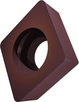 Drehwendeschneidplatte ISO CCMW 09T308:T8415 D.4,4mm PVD beschichtet Goldbraun - VPE: 10