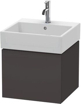 Duravit Waschtischunterbau L-CUBE 394x484x459mm graphit supermatt