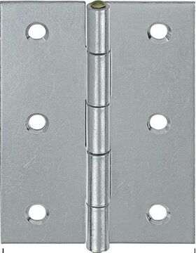 Scharnier H.100mm B.72mm S.1,6mm STA blau verz.gerollt,schmal VORMANN - VPE: 20