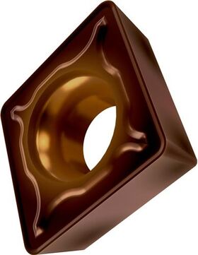 Drehwendeschneidplatte ISO CCMT 09T308E-FM2:T8430 D.4,4mm PVD beschichtet - VPE: 10