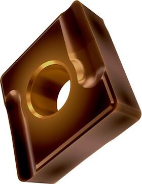 Drehwendeschneidplatte ISO CNMG 120404EL-SI:T8430 D. 5,16mm PVD beschichtet - VPE: 10