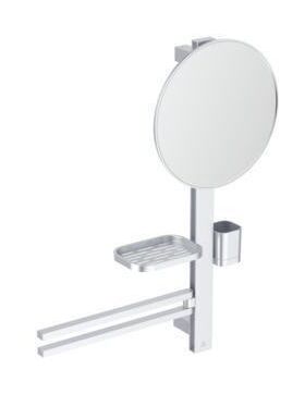 IDS Accessoir-Bar M700 mit Spiegel d= 320mm silver IDEAL STANDARD