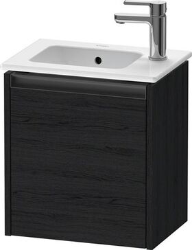 Duravit Waschtischunterbau Ketho.2 410x440x292mm TA links eiche schwarz