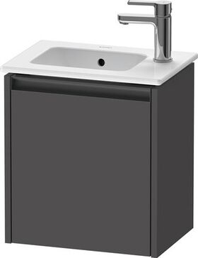 Duravit Waschtischunterbau Ketho.2 410x440x292mm TA links graphit matt