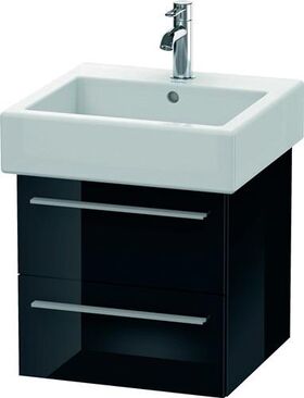 Duravit Waschtischunterbau X-LARGE 443x450x448mm schwarz hochglanz