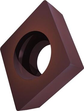 Drehwendeschneidplatte ISO CCMW 09T304:T8415 D.4,4mm PVD beschichtet Goldbraun - VPE: 10