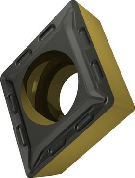 Drehwendeschneidplatte ISO CCMT 060204E-FF2:T9415 D. 2,8mm MT-CVD beschichtet - VPE: 10