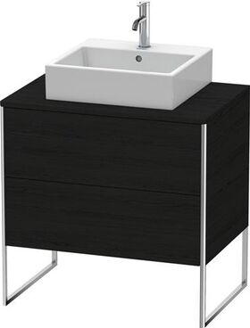 Duravit Waschtischunterbau XSQUARE 778x800x548mm eiche schwarz