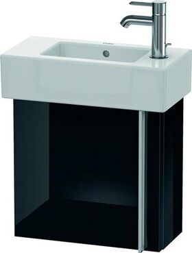 Duravit Waschtischunterbau VERO 211x450x428mm Ans li schwarz hochglanz