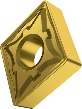 Drehwendeschneidplatte ISO CNMG 120408E-R:6640 D.5,16mm MT-CVD beschichtet Gold - VPE: 10