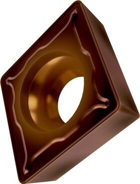 Drehwendeschneidplatte ISO CCMT 120408E-FM2:T8430 D.5,5mm PVD beschichtet - VPE: 10