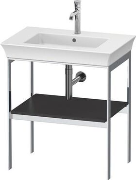 Duravit Metallkonsole WHITE TULIP 760x684x450mm graphit seidenmatt