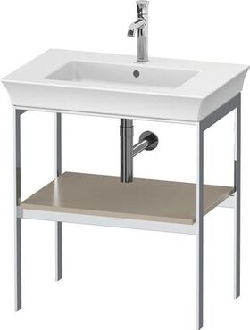 Duravit Metallkonsole WHITE TULIP 760x684x450mm taupe seidenmatt