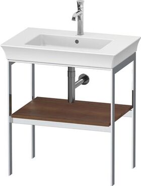 Duravit Metallkonsole WHITE TULIP 760x684x450mm amerikanisch nussbaum