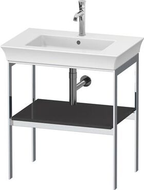 Duravit Metallkonsole WHITE TULIP 760x684x450mm graphit hochglanz