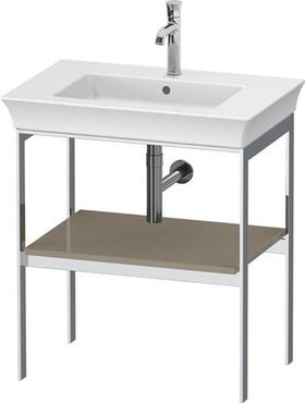 Duravit Metallkonsole WHITE TULIP 760x684x450mm steingrau hochglanz