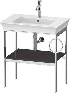 Duravit Metallkonsole WHITE TULIP 760x684x450mm grap hgl HTH rechts