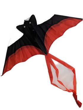 Bdt verstärkter 7m Drachenstab + Drachen *Vampir* inkl. 50m Leine, 90x40cm + 3m Schweiß