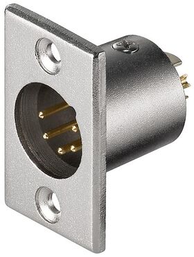 Mikrofon-Einbaustecker, XLR-Stecker (5-Pin), 5Pin- VPE: 1