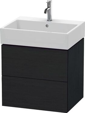 Duravit Waschtischunterbau L-CUBE 544x584x459mm eiche schwarz