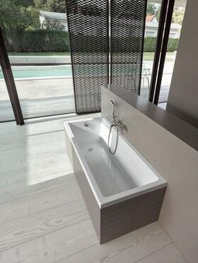 Duravit Rechteck-Badewanne VERO AIR Einbauversion 1 RS 1700x700mm weiß