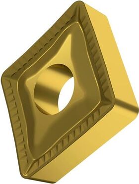 Drehwendeschneidplatte ISO CNMM 190624E-HR:T8345 D.7,94mm PVD beschichtet Gold - VPE: 10