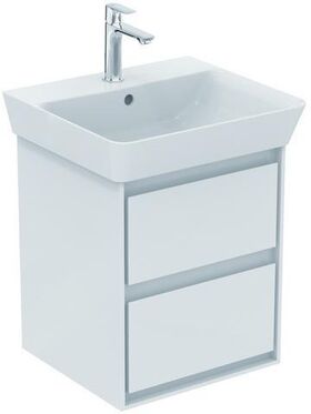 IDS Obere Schubladenfront CONNECT AIR f WTU 430mm Eiche grau Dekor / weiß matt IDEAL STANDARD