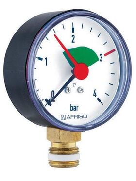 Afriso Manometer Anz 0/4 bar HZ 63 G 3/8Z B radial