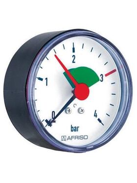 Afriso Manometer Anz 0/4 bar HZ 63 G 3/8Z B axial