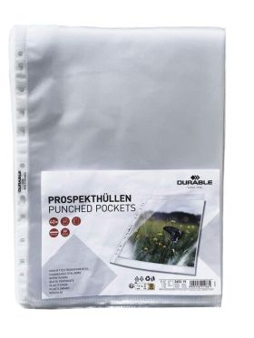 DURABLE  Prospekthülle A4 genarbt 40St - 10 VPE