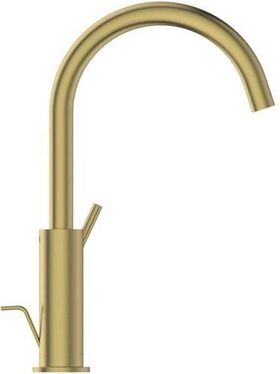 IDS Waschtischarmatur JOY m ho Ala mit Ablaufgarnitur brushed gold IDEAL STANDARD