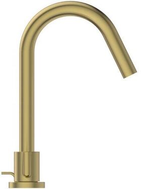IDS 3-Loch-Waschtischarmatur JOY Ausldg 127mm m AG brushed gold IDEAL STANDARD