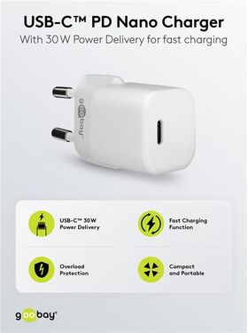 Lightning/USB-C™ PD-Ladeset (30 W)- VPE: 1