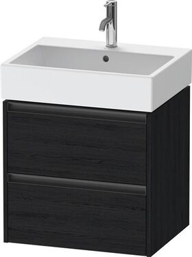 Duravit Waschtischunterbau Ketho.2 584x549x460mm eiche schwarz