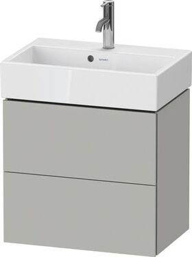 Duravit WTU Compact L-CUBE 544x584x391mm 2 Schubk betongrau matt