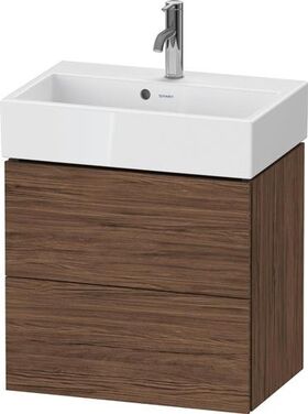 Duravit WTU Compact L-CUBE 544x584x391mm 2 Schubk nussbaum dunkel
