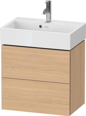 Duravit WTU Compact L-CUBE 544x584x391mm, 2 Schubkästen eiche natur