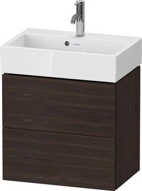 Duravit WTU Compact L-CUBE 544x584x391mm 2 Schubk NB gebürstet